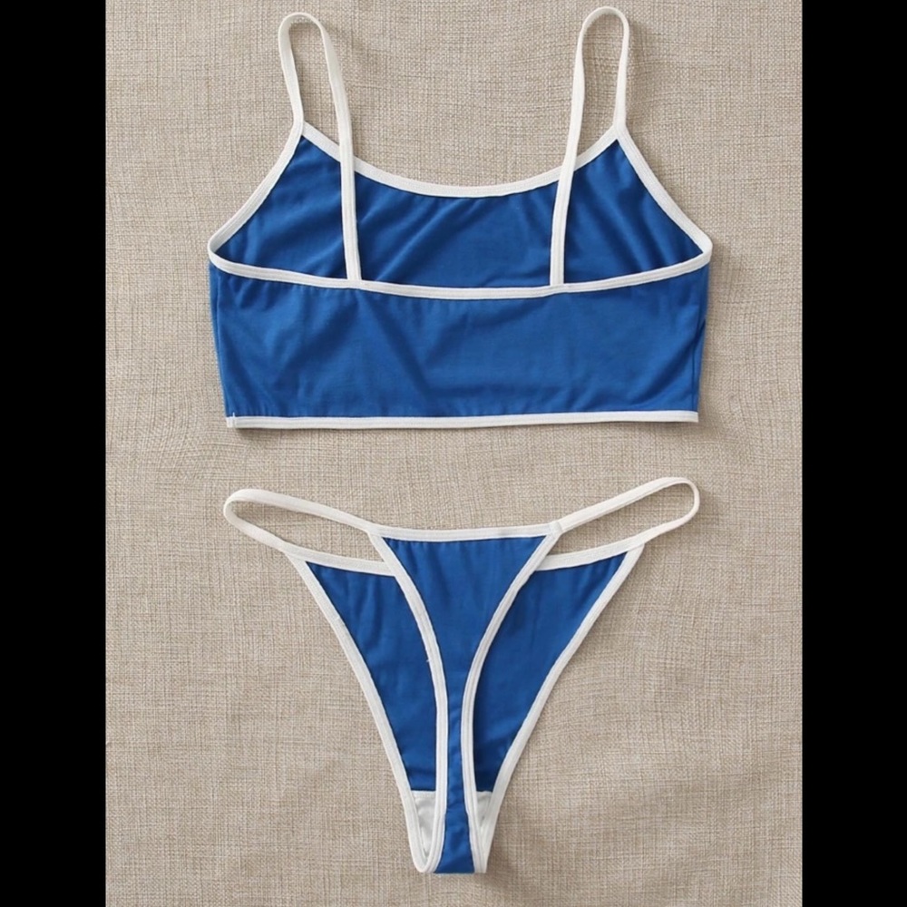 Sporty, Blue, Lingerie Set - Picture 3 of 6